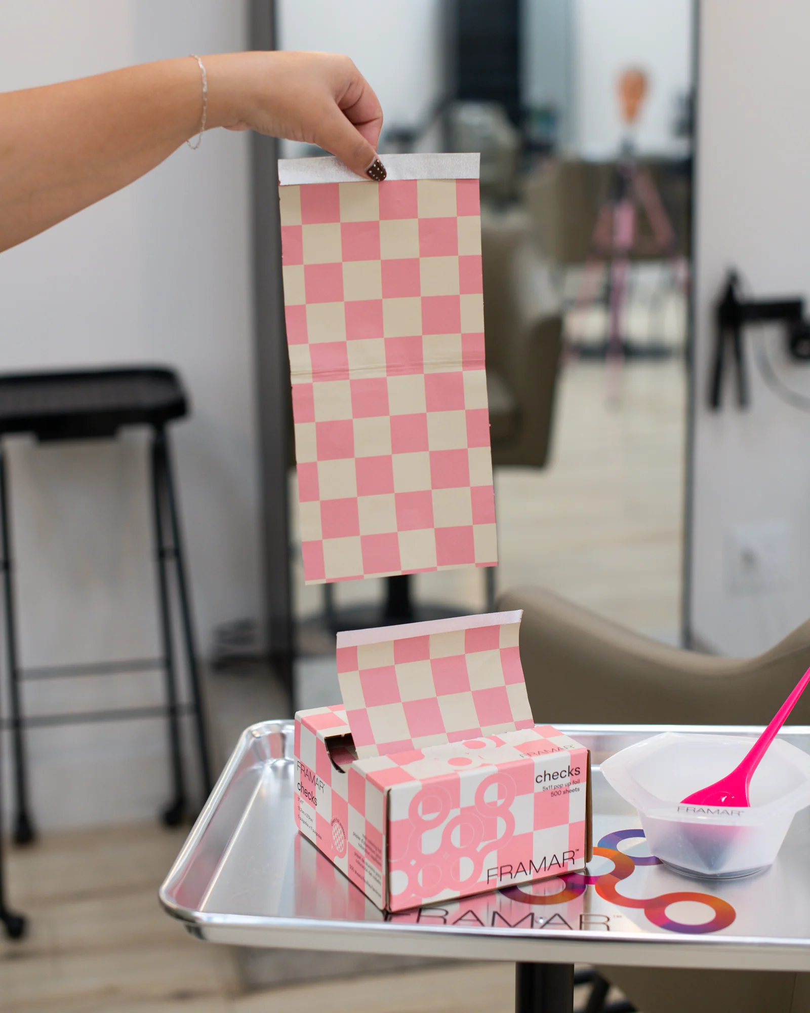 Beige & Pink Checks - Pop Up - Image 4