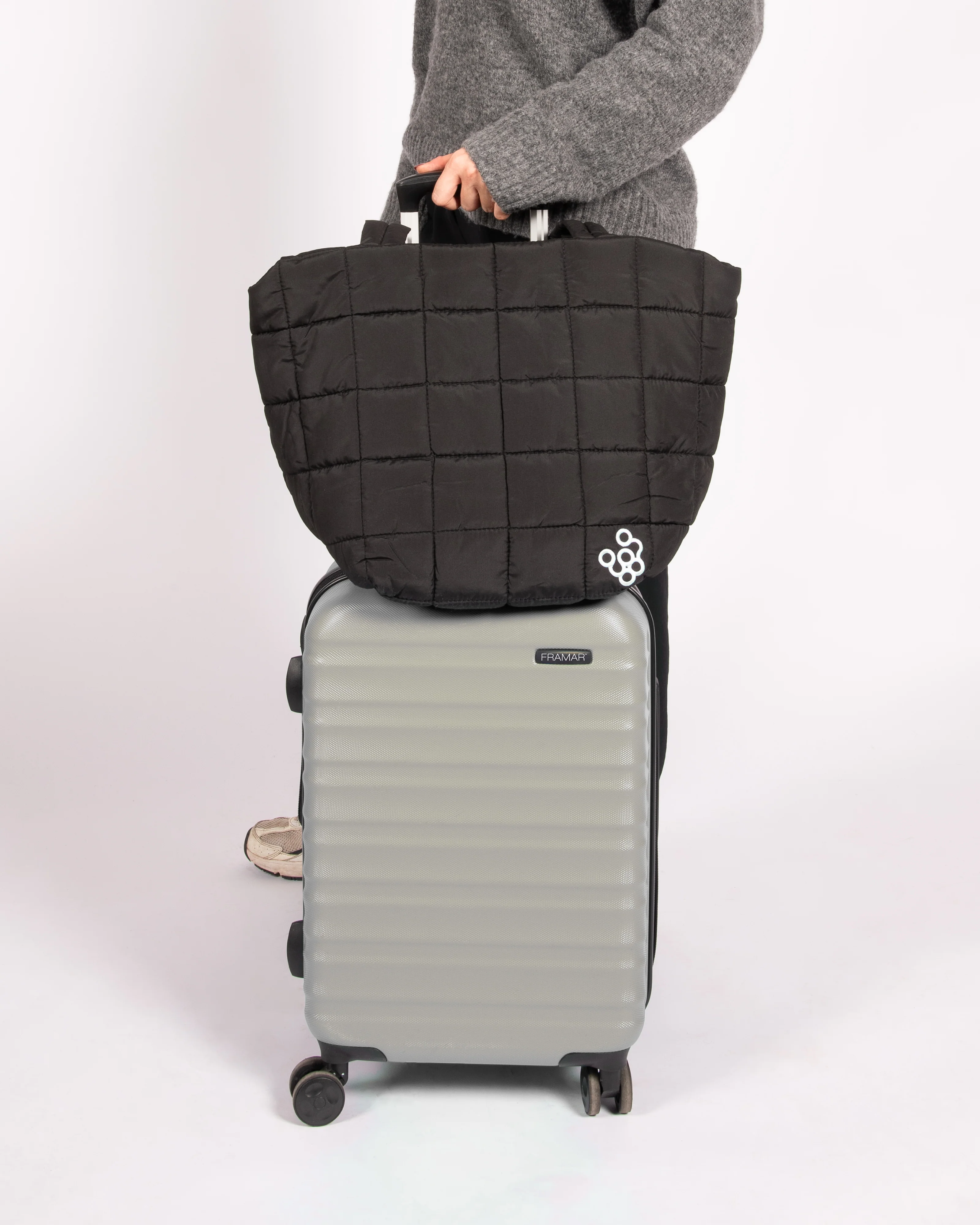 Puffer Tote - Black - Image 3