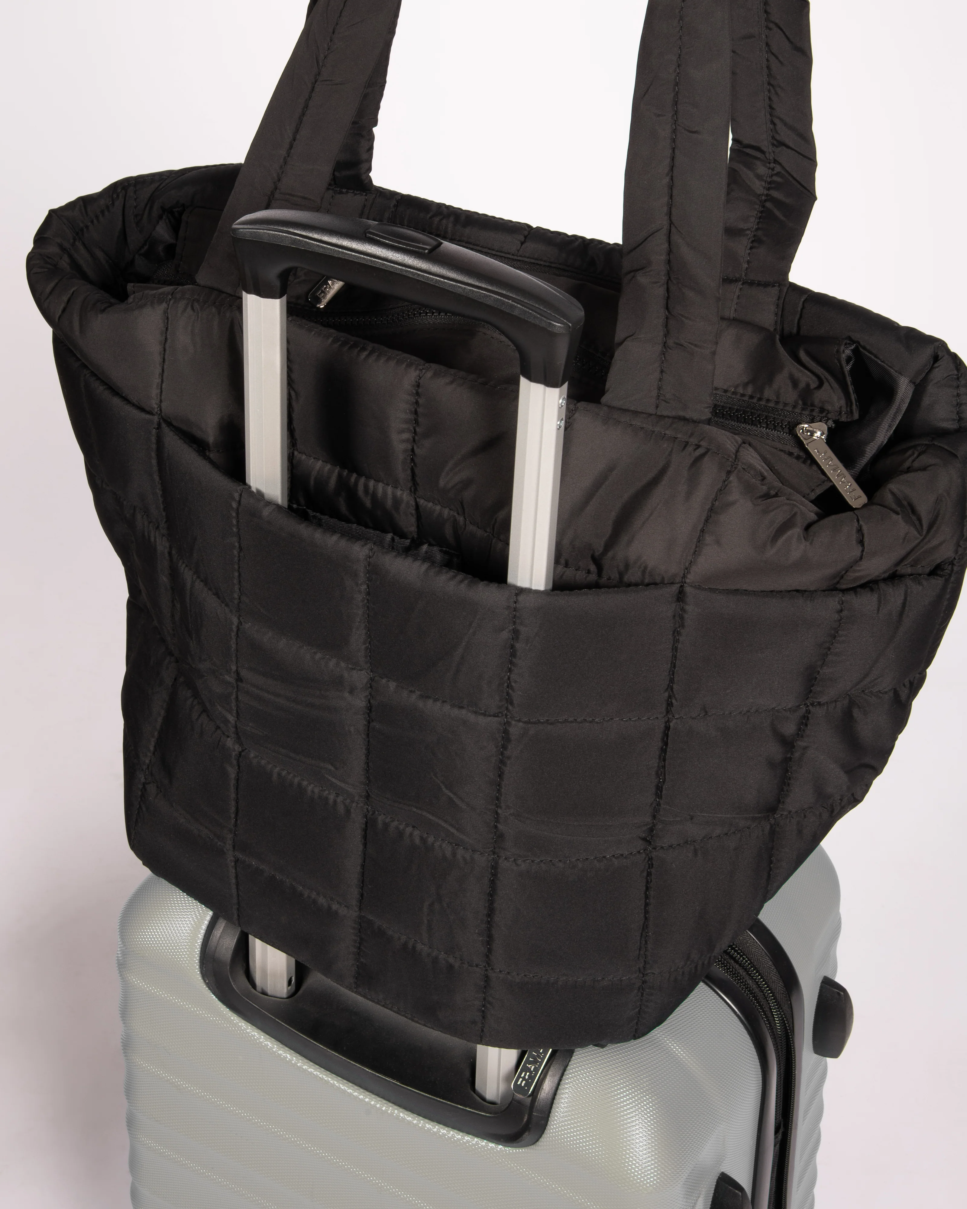Puffer Tote - Black - Image 6