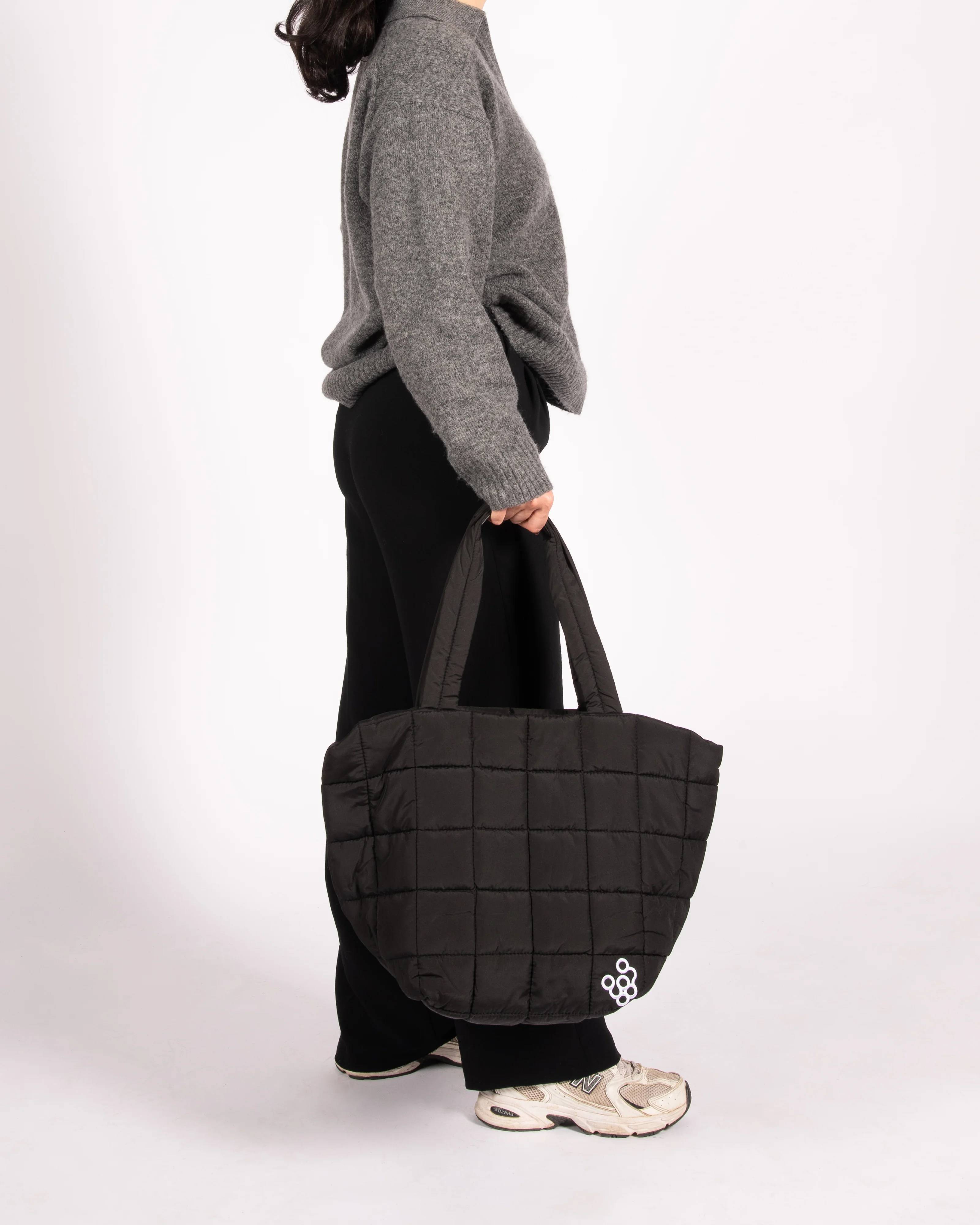 Puffer Tote - Black - Image 7