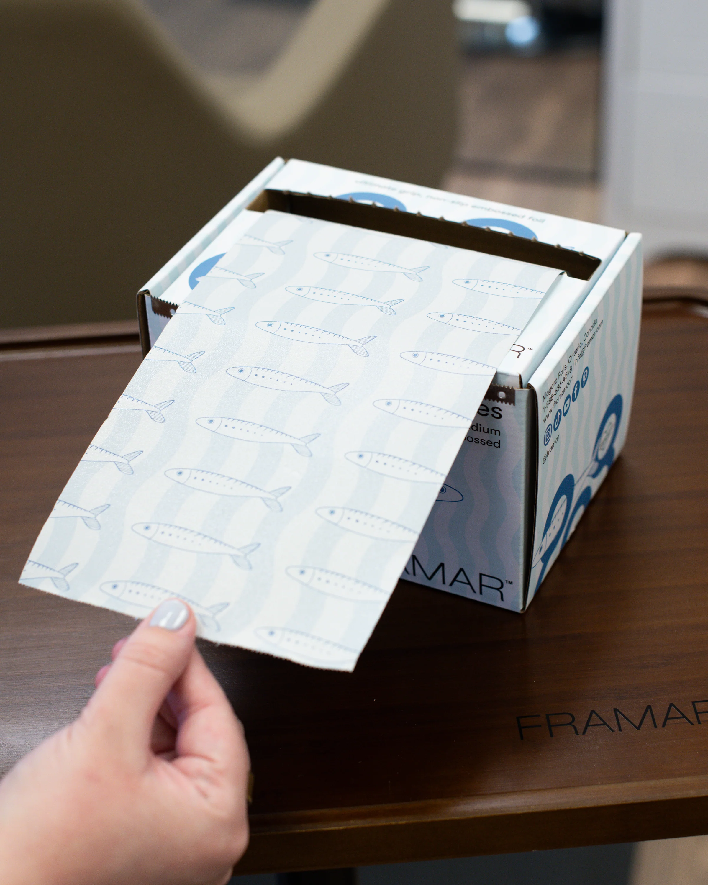 Embossed Roll - Blue Sardine - Image 4