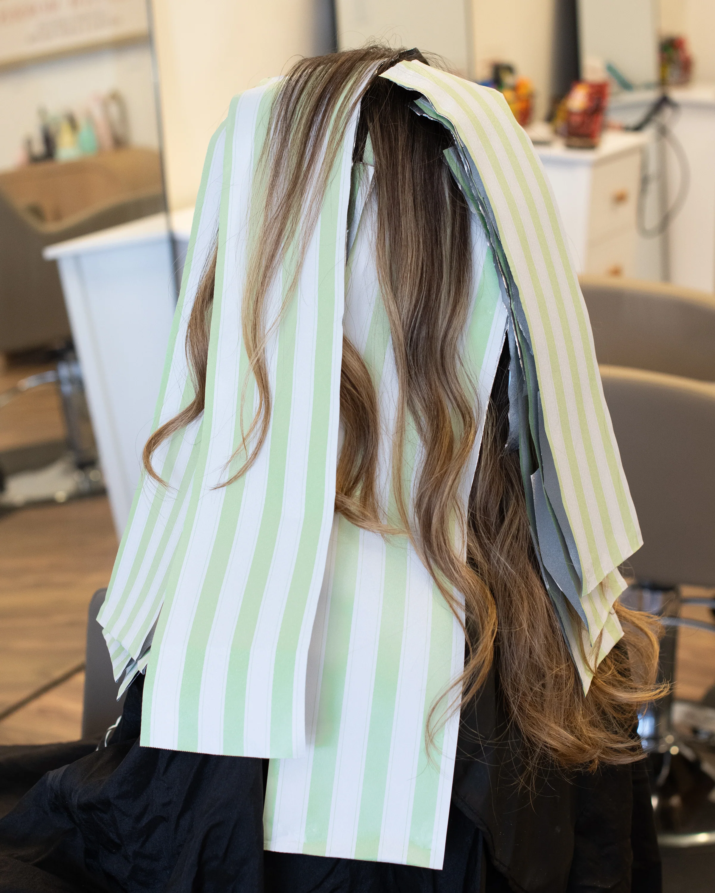 Embossed Roll - Celery Stripes - Image 6