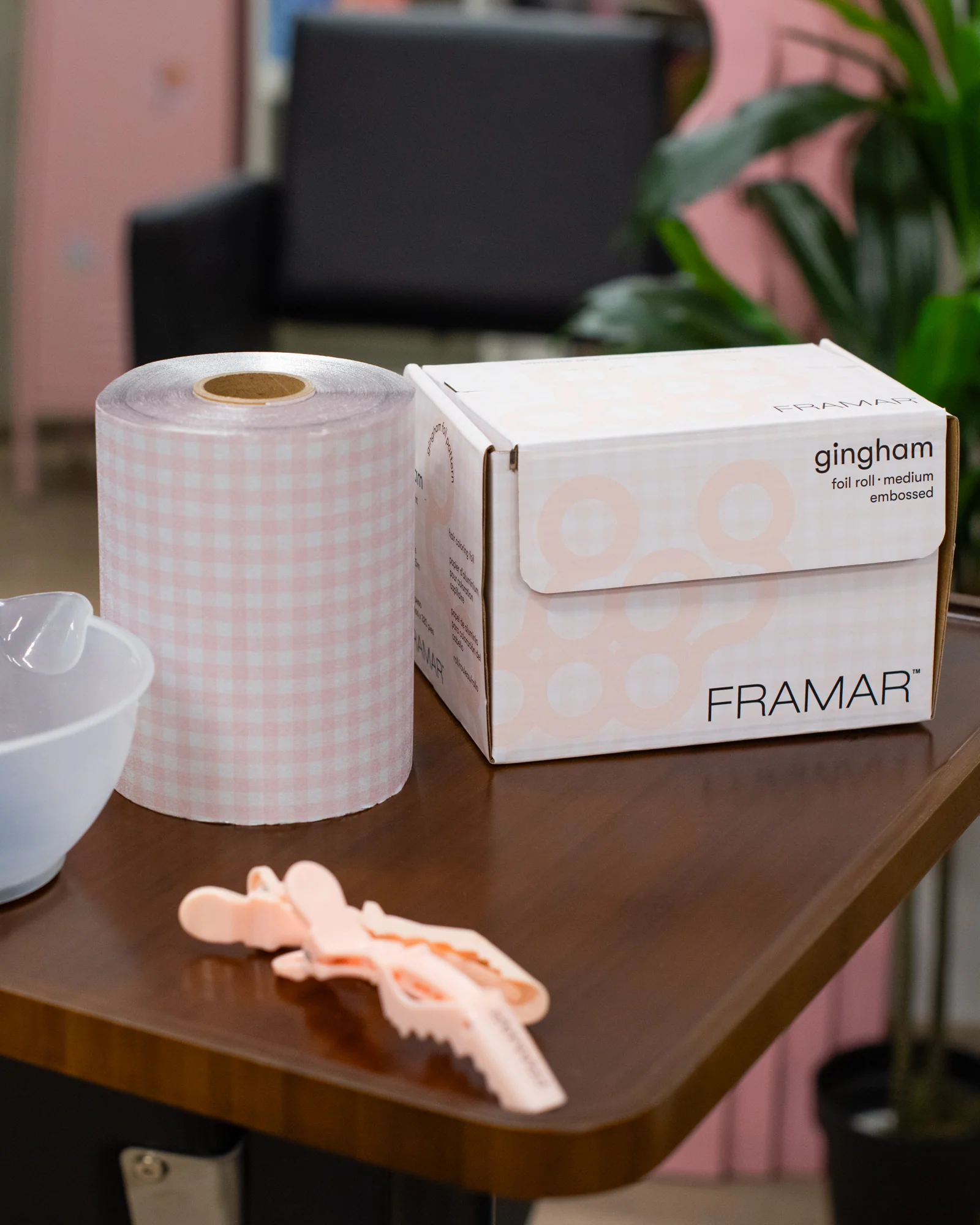 Embossed Roll - Pink Gingham - Image 6