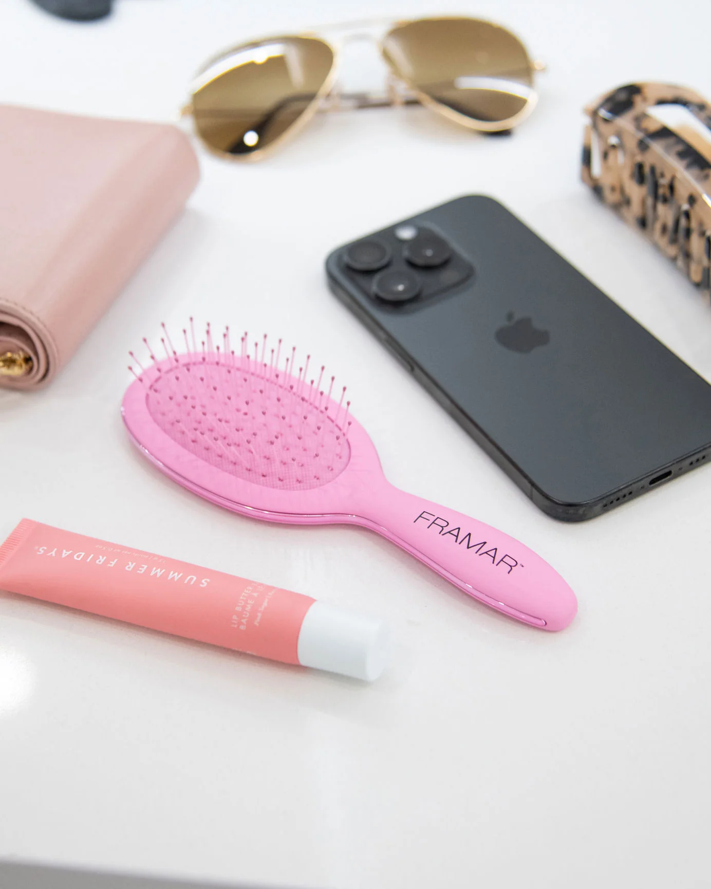 Mini Detangle Brush - Pink - Image 4