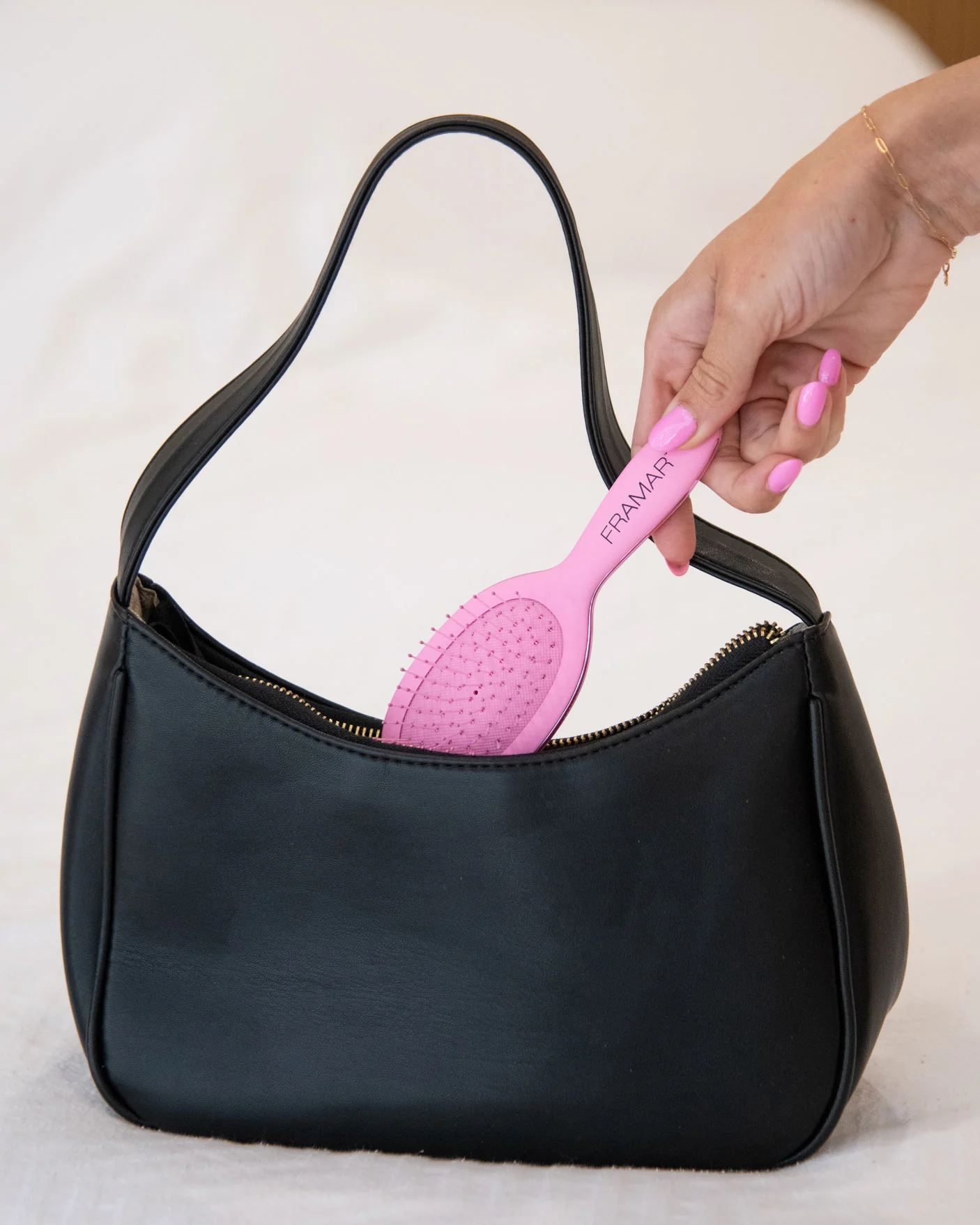 Mini Detangle Brush - Pink - Image 5