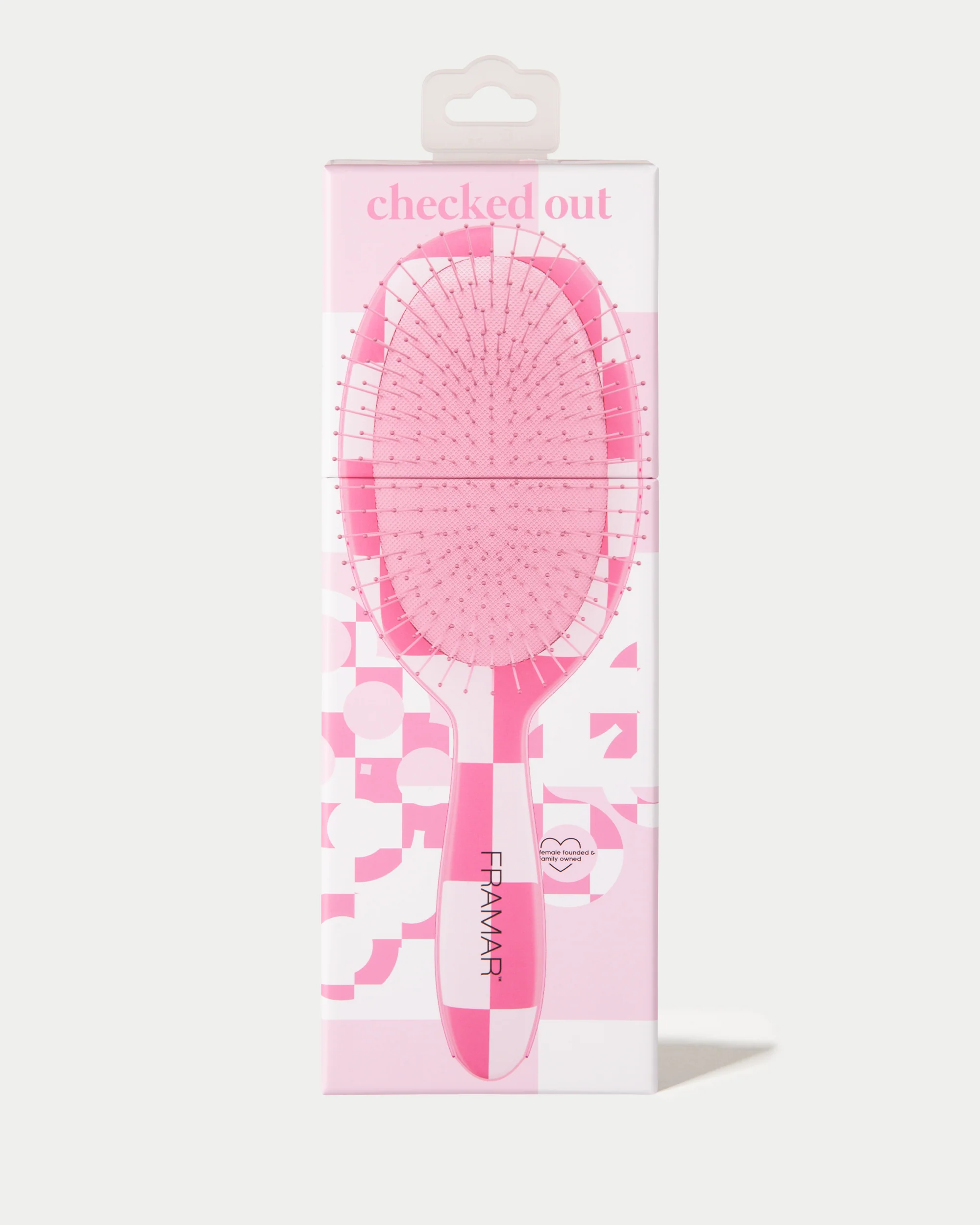 Checked Out Pink - Detangle Brush - Image 3